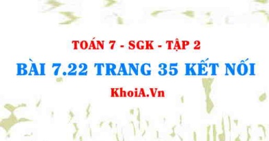 Bài 7.22 trang 35 Toán 7 Kết nối tri thức Tập 2
